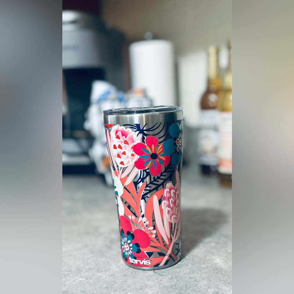 New Tervis Tumbler Bright Wild Blooms Insulated Travel Cup 20oz Stainless Steel - Picture 3 of 7